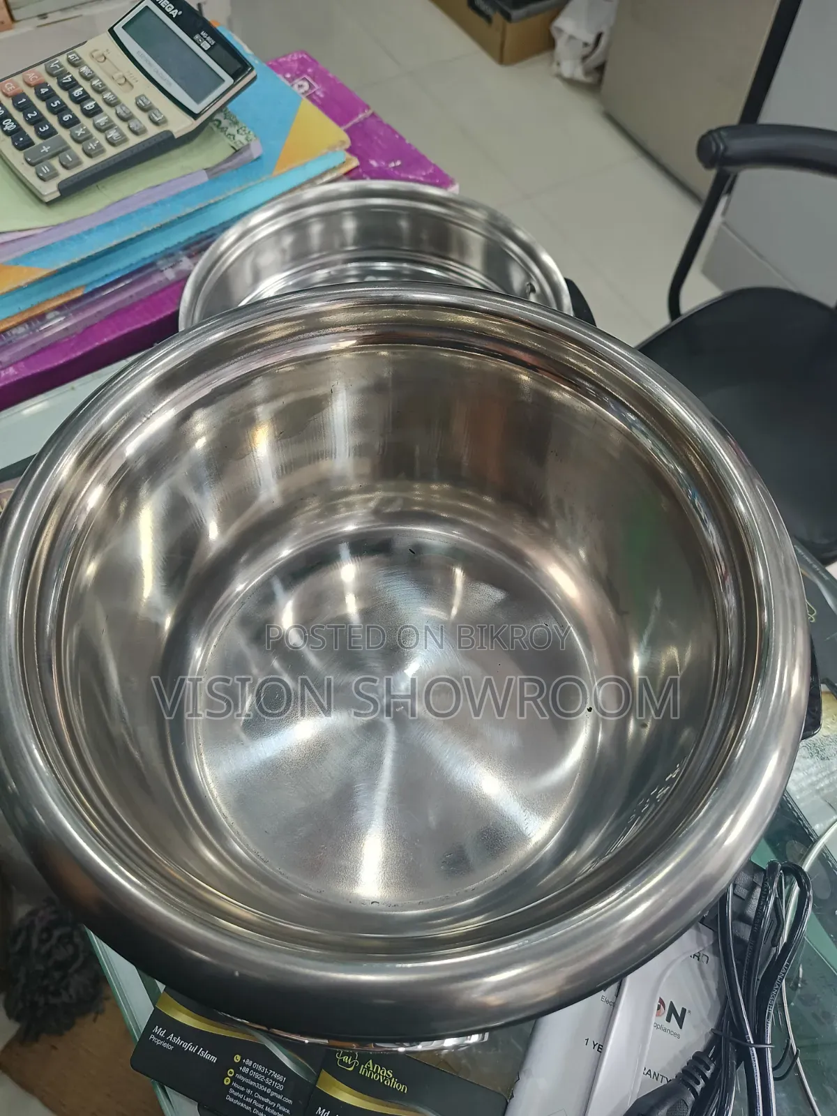 ভিশন রাইস কুকার উইথ স্টিমার- ১.৮ লিটার আরইইএল- ডিলাইট (ডাবল পট