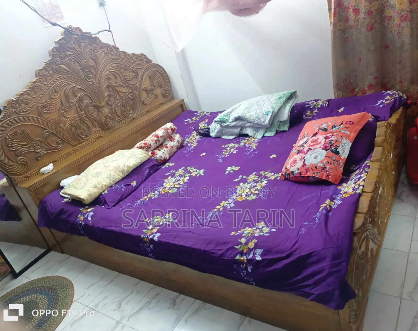 সেগুন কাঠের খাট