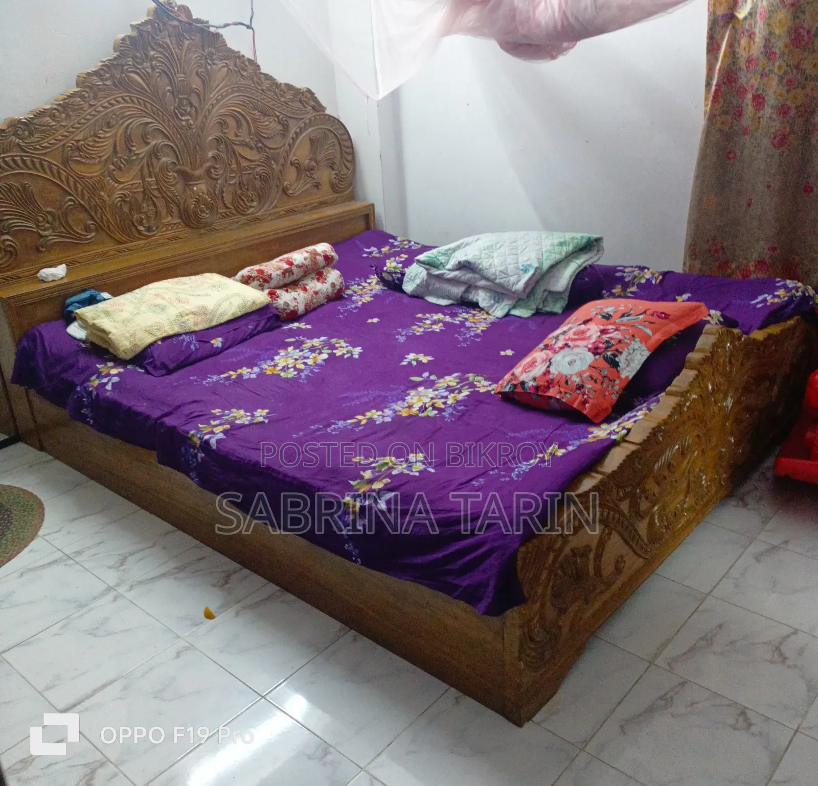 সেগুন কাঠের খাট