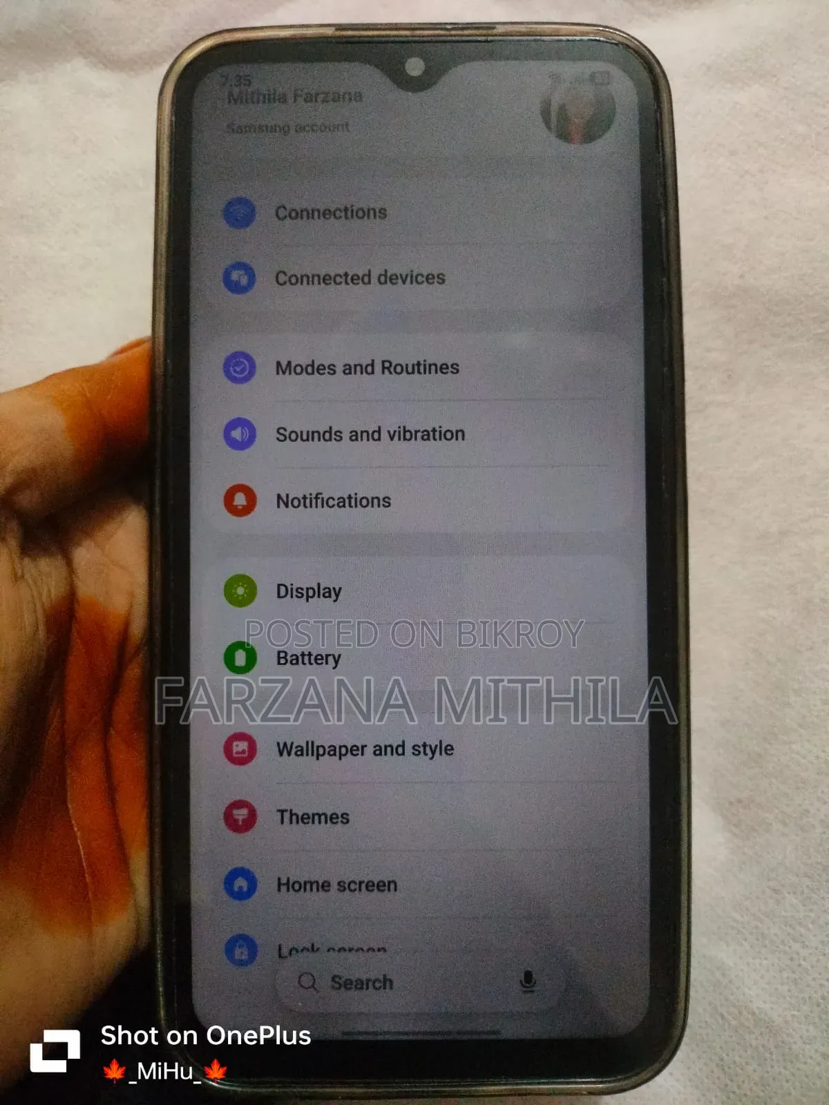 স্যামসাং গ্যালাক্সি এম১৫ ১২৮ জিবি গ্রে