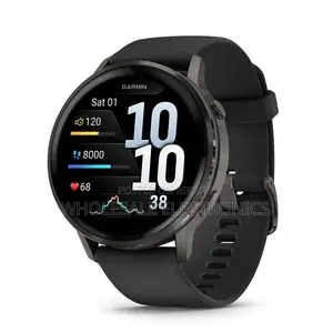 Garmin Venu 4 45 MM - Slate With Black Silicone Band (Only Pre Order)