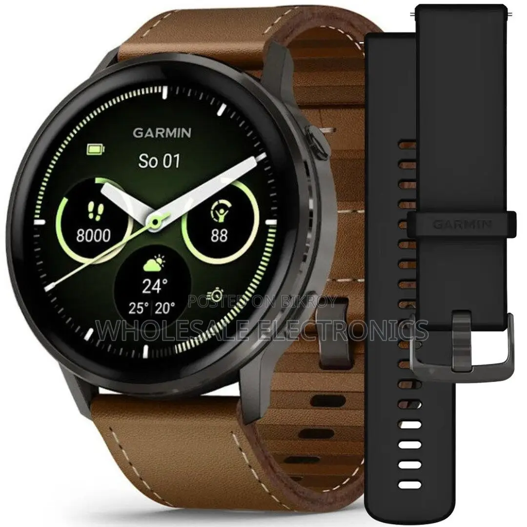 Garmin Venu 4 45 MM - Slate With Black Silicone Band (Only Pre Order)