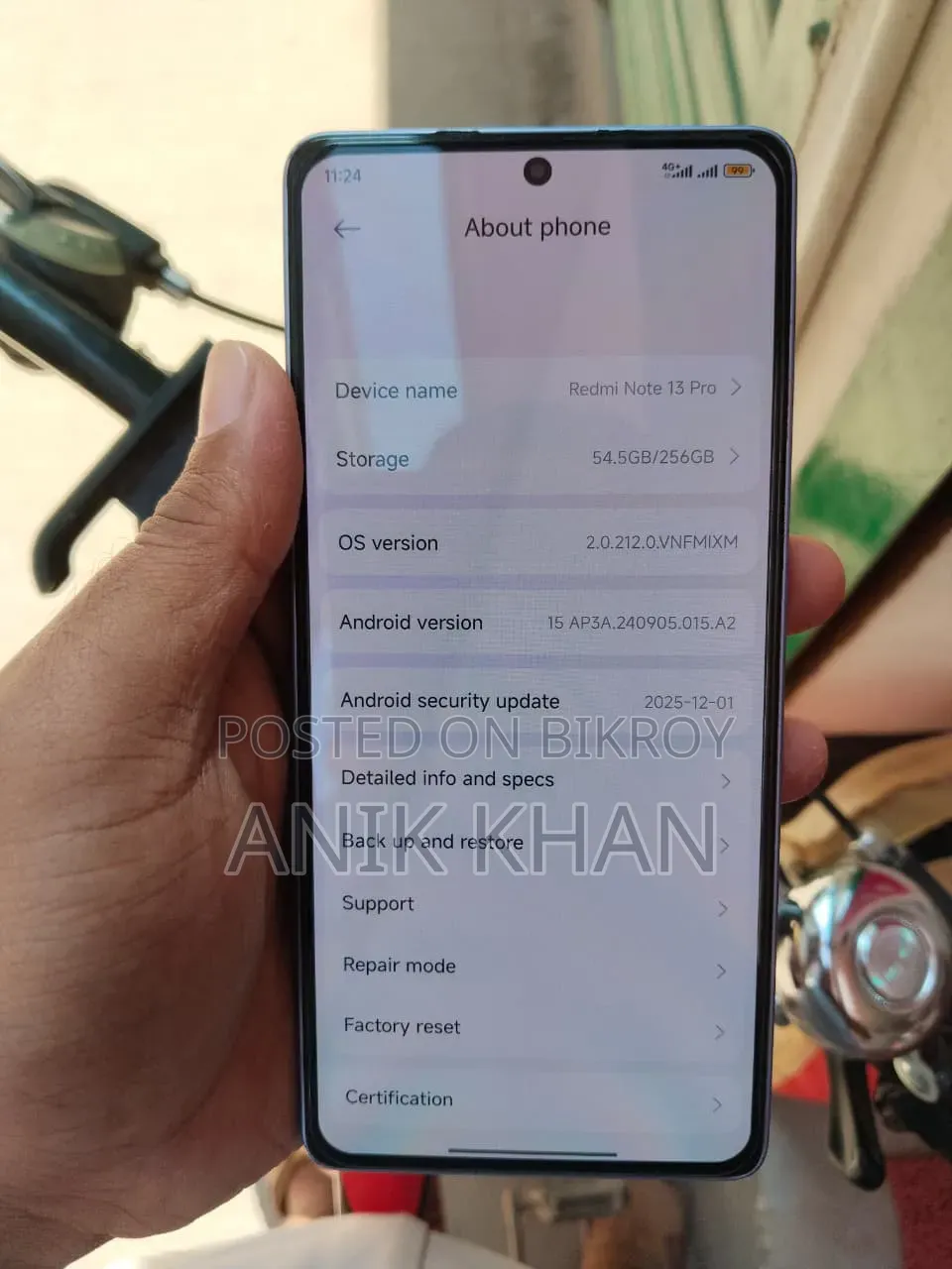 শাওমি রেডমি নোট ১৩ প্রো ২৫৬ জিবি পার্পল
