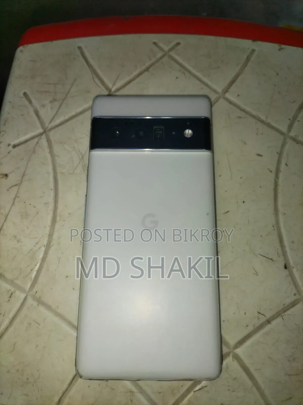 গুগল পিক্সেল ৬ প্রো ১২৮ জিবি হোয়াইট
