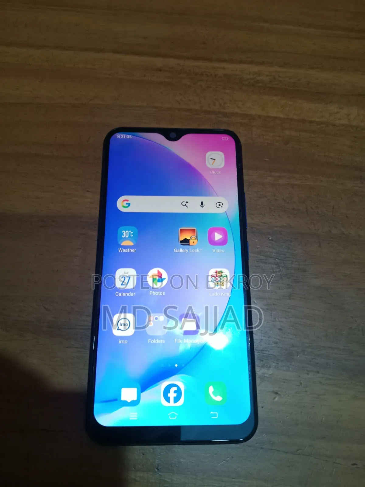 Vivo Y21 64 GB Blue