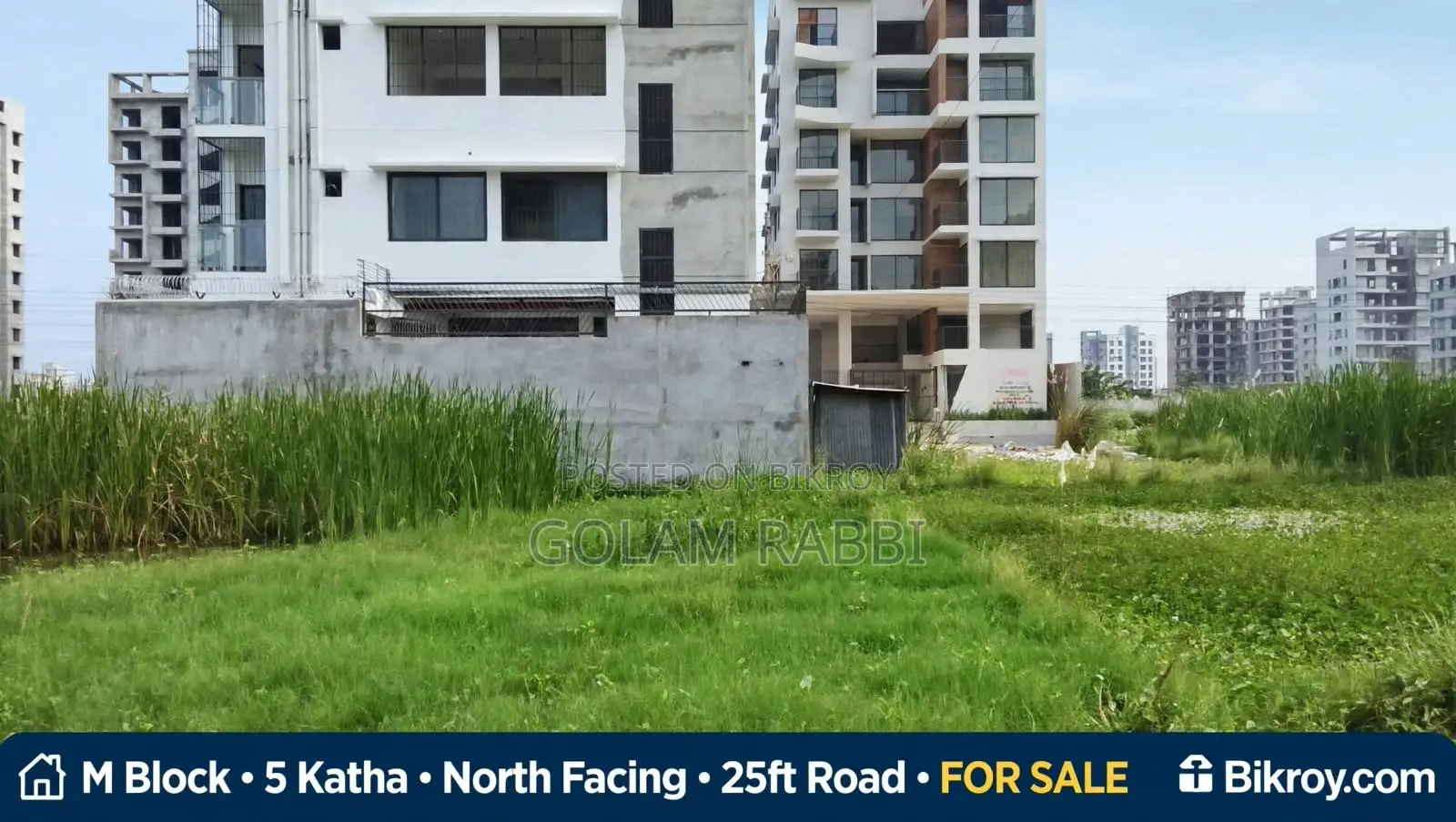 Land for Sale @ Basundhara Block M 5 Kathas