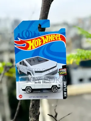Hot Wheels Tesla Cybertruck White Die-Cast Toy Car