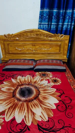 Jessore Teak Wood Semi-Double Bed 5/7