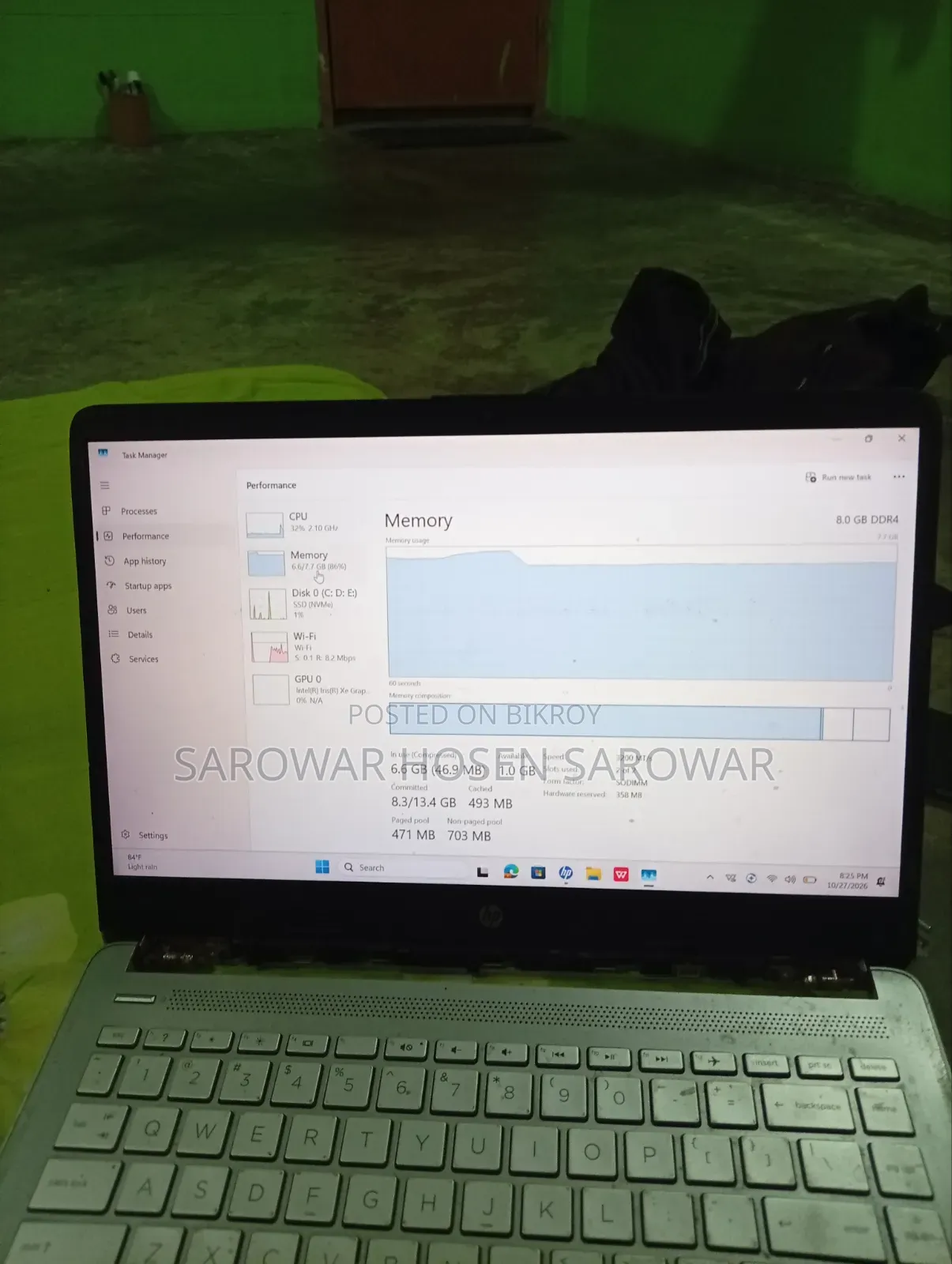 Laptop HP 14S 8GB Intel Core i5 SSD 512GB