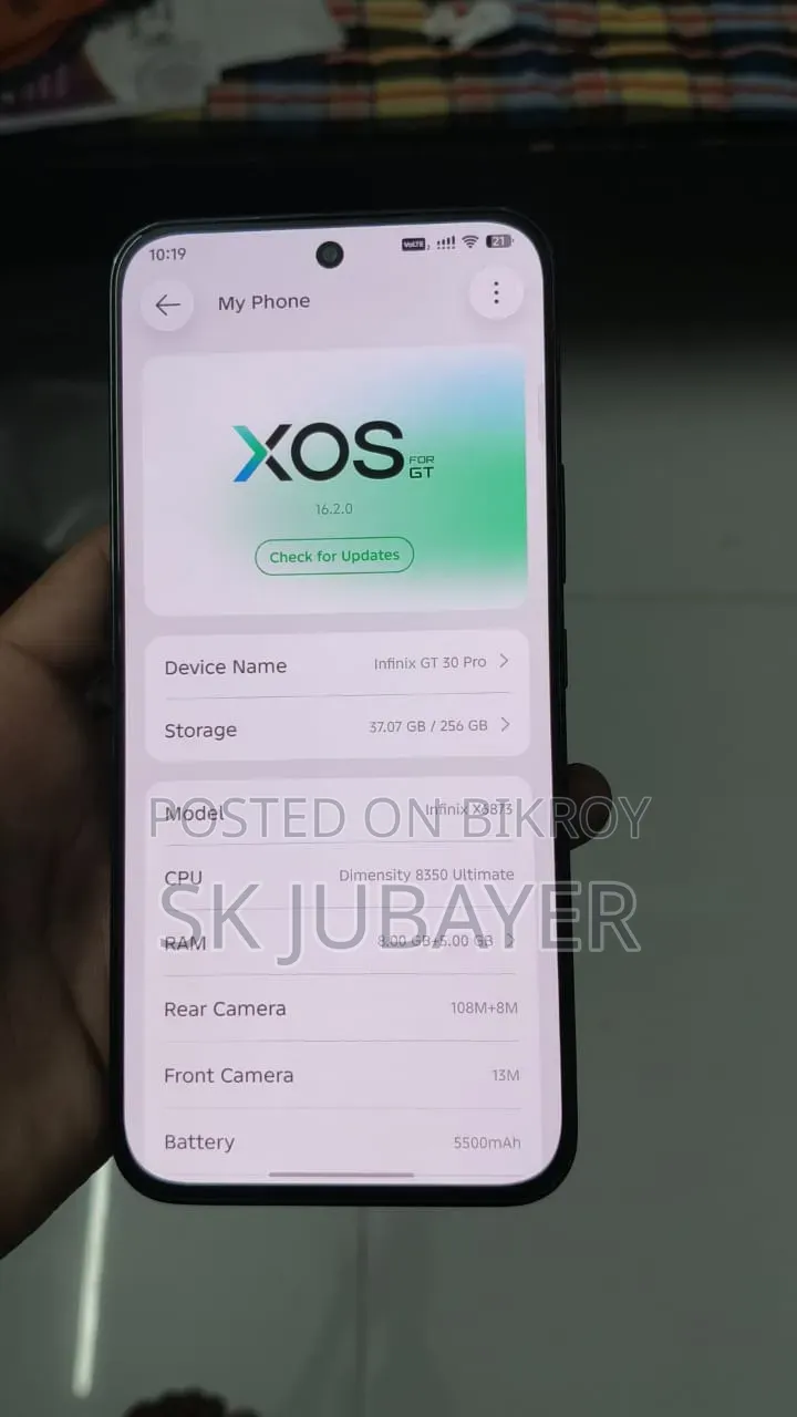 Infinix GT 30 Pro 256 GB Black