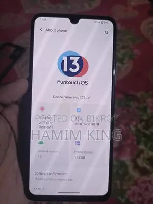 New Vivo Y73 64 GB Blue