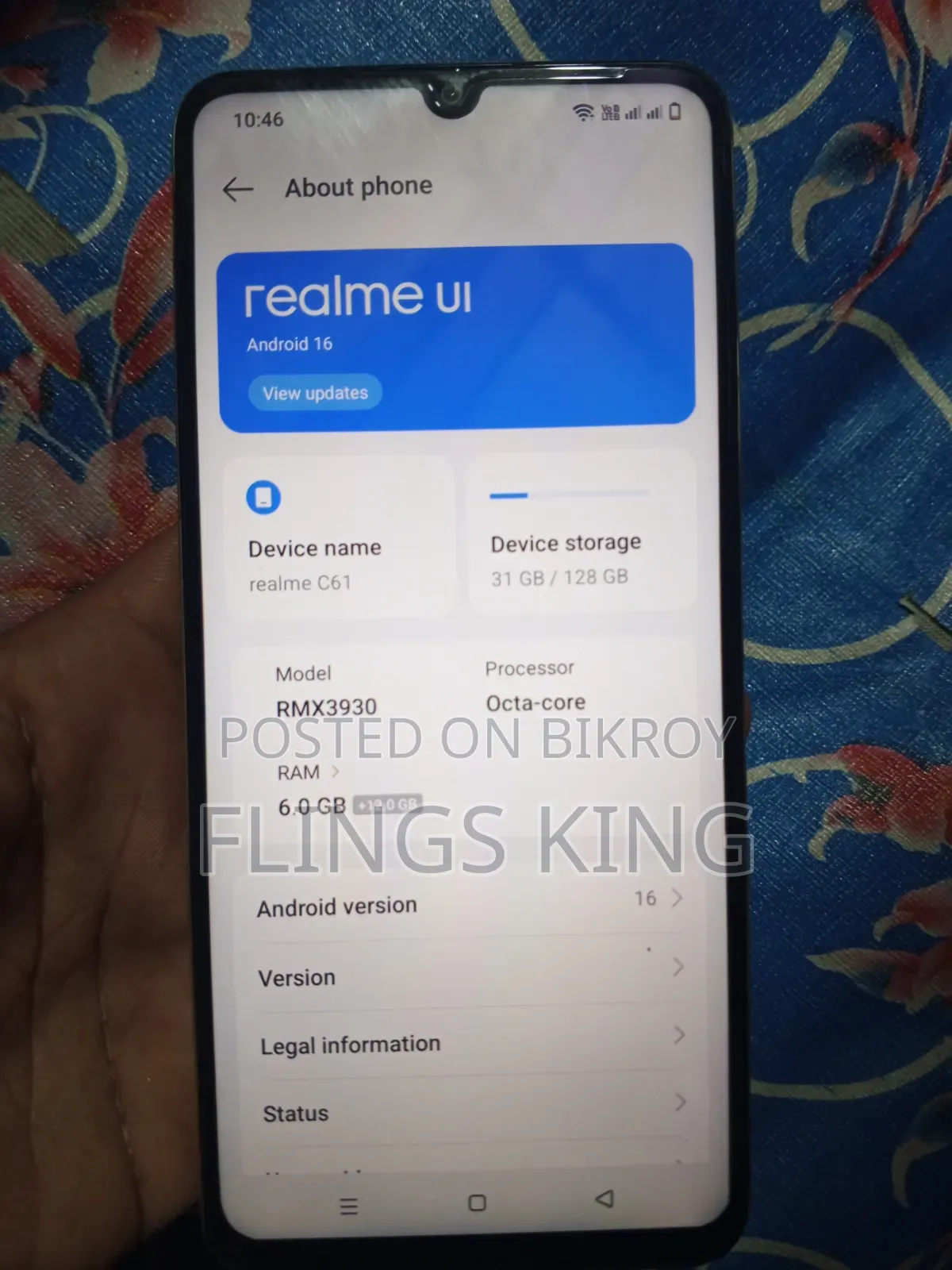 Realme C61 128 GB Gold