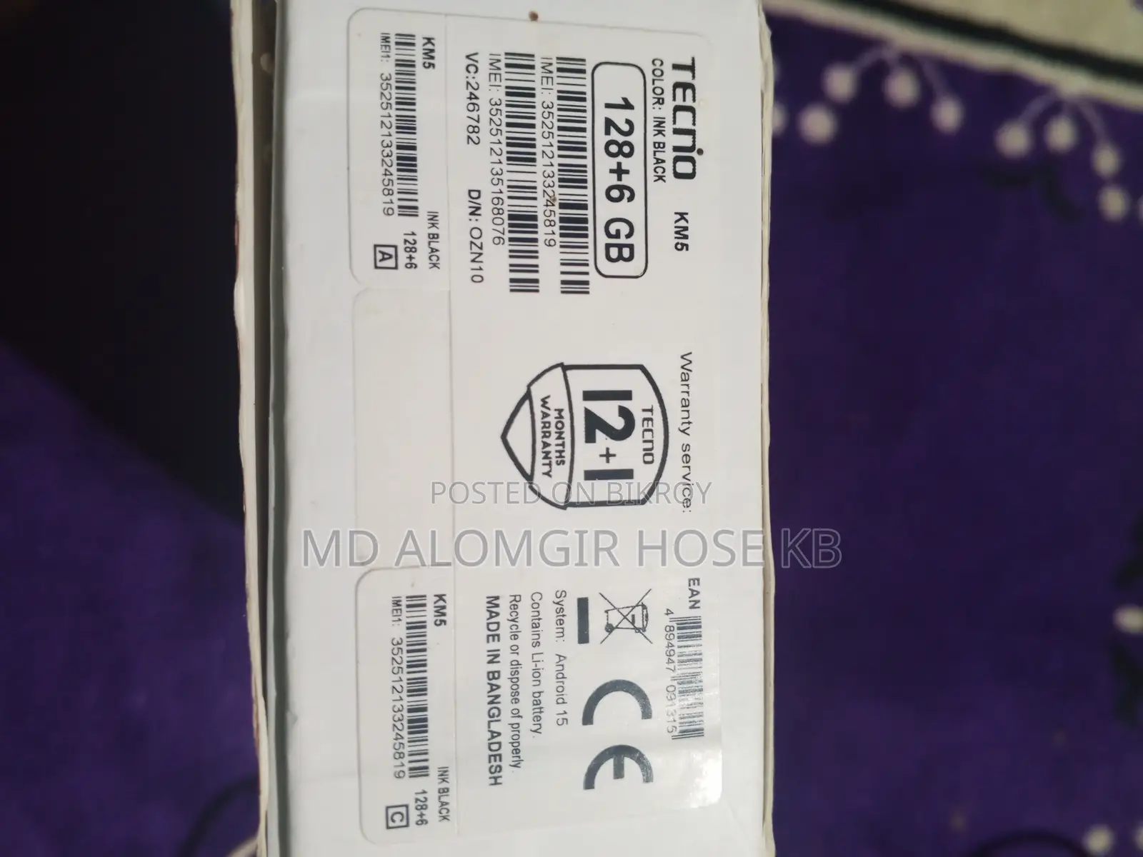 Tecno Spark 40 128 GB Black