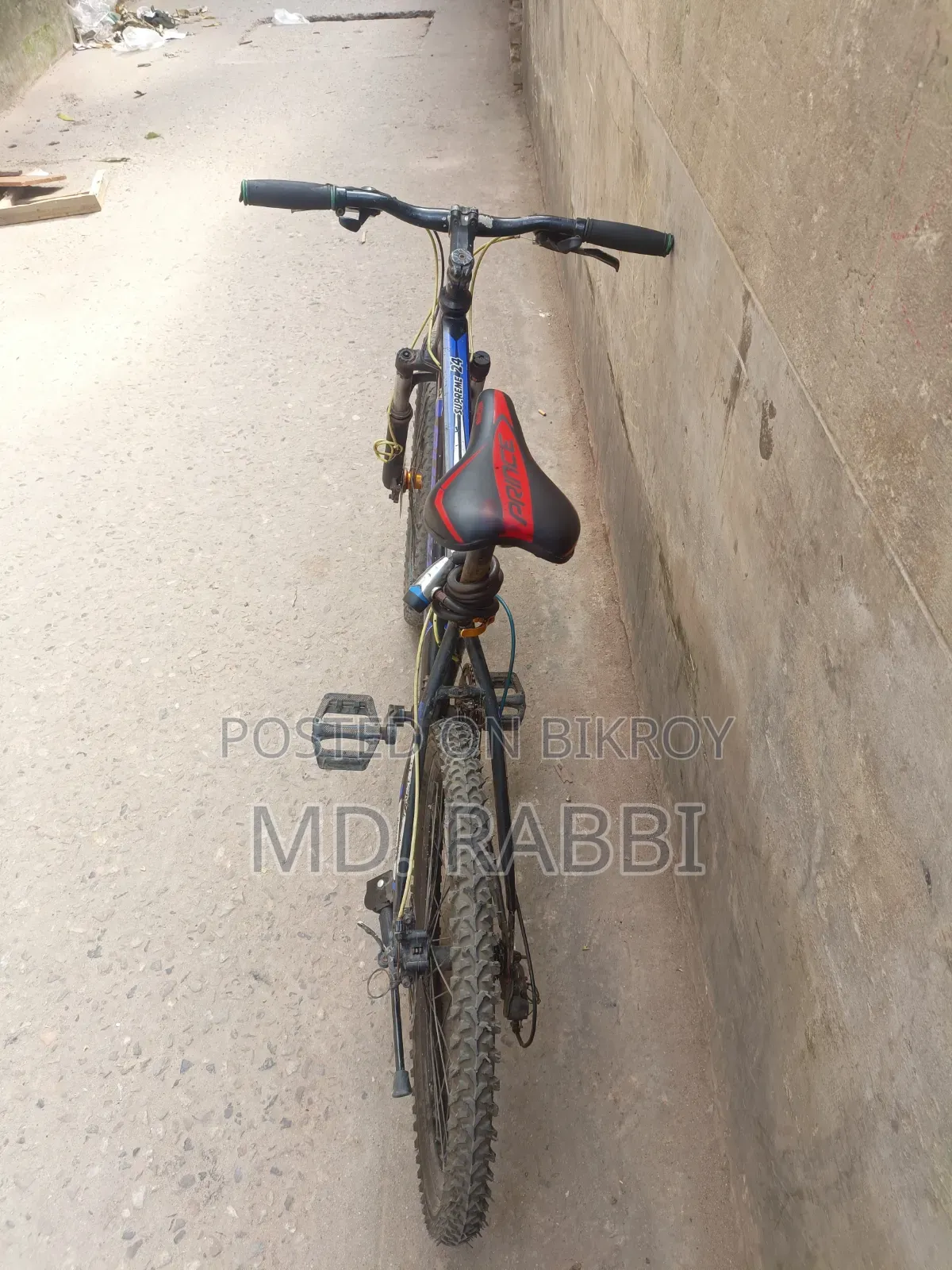 The cycle is very good, you can come, see, ride and take it, only the front brake is missing