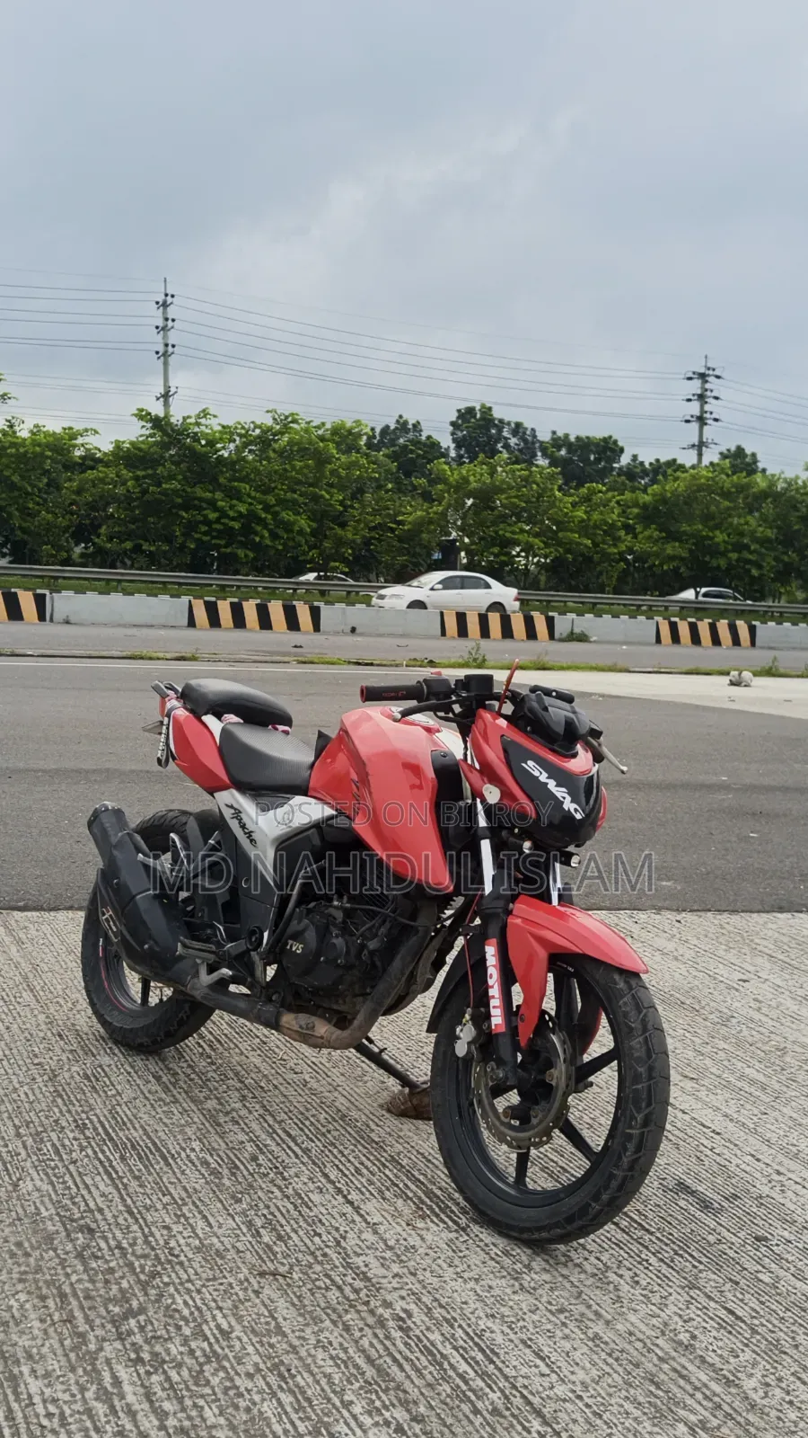TVS Apache 160 4V 2020 Red