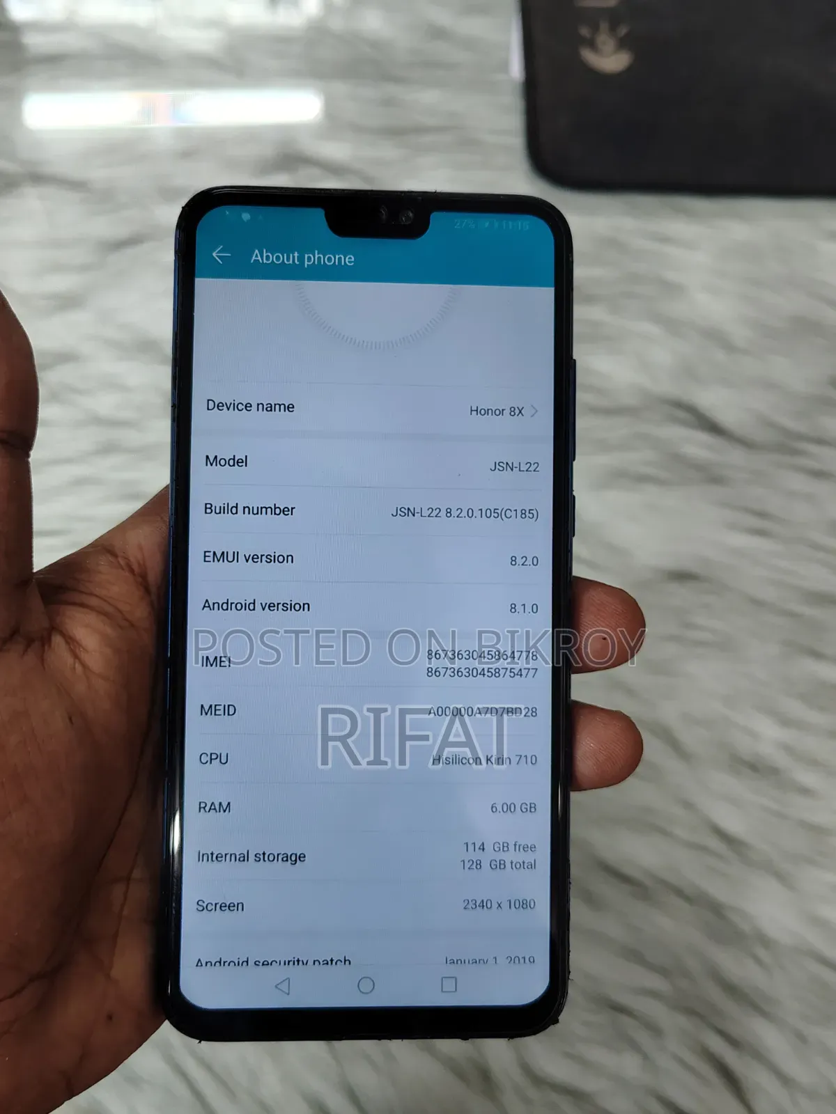 Honor 8X 128 GB Blue