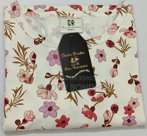 Choto Bondhu Boro Bhalobasha - Floral Cotton Long T-Shirt Size S M L XL