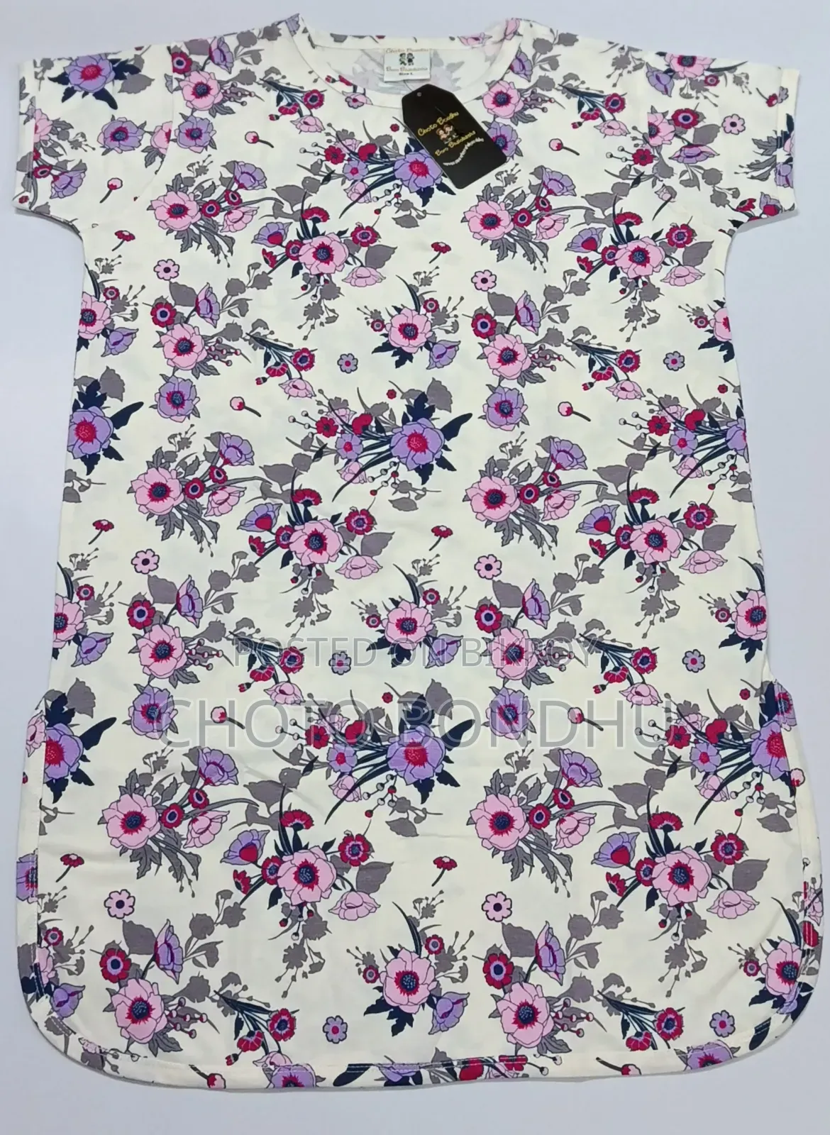 ছোট বন্ধু বড় ভালোবাসা - ফ্লোরাল কটন লং টি-শার্ট Size S M L XL