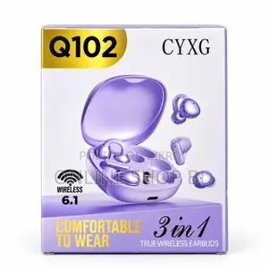 CYXG Q102 3-in-1 Wireless Earbuds Bluetooth 6.1 with LED Digital Display