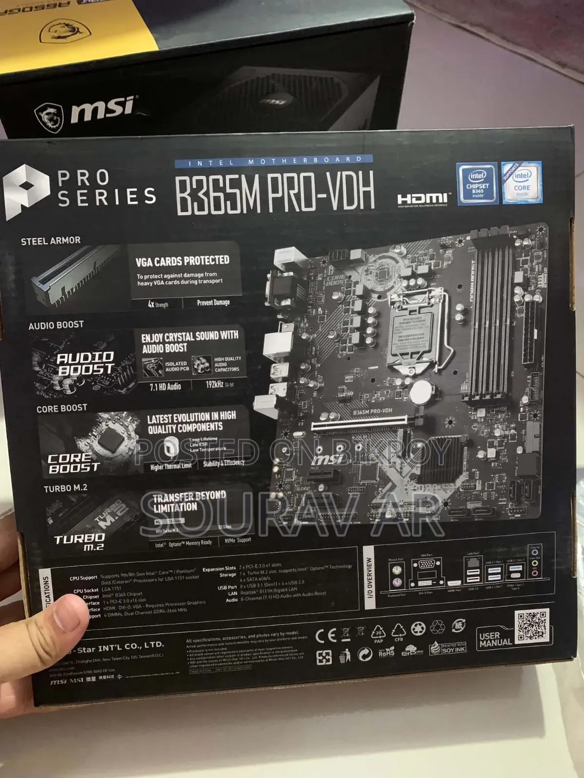 MSI B365M PRO-VDH (Intel 8th-9th Gen)