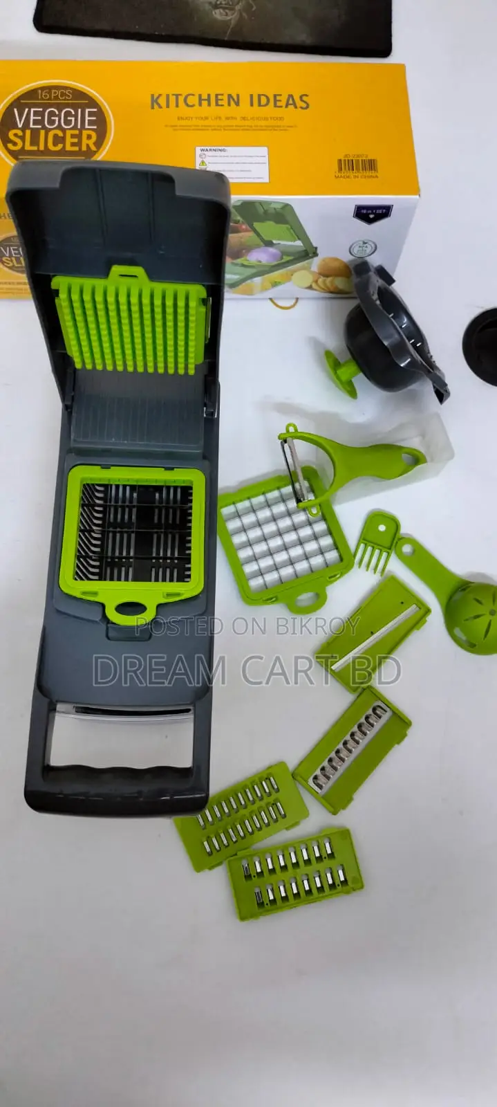 16-in-1 Multifunction Vegetable Slicer and Chopper Set