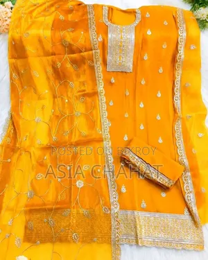 🧡✨ অরিজিনাল ইন্ডিয়ান জর্জেট থ্রিপিস