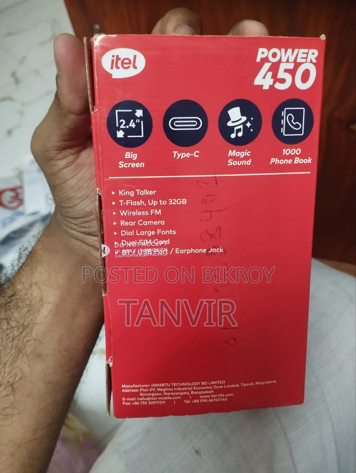 New Itel Power 400 Blue