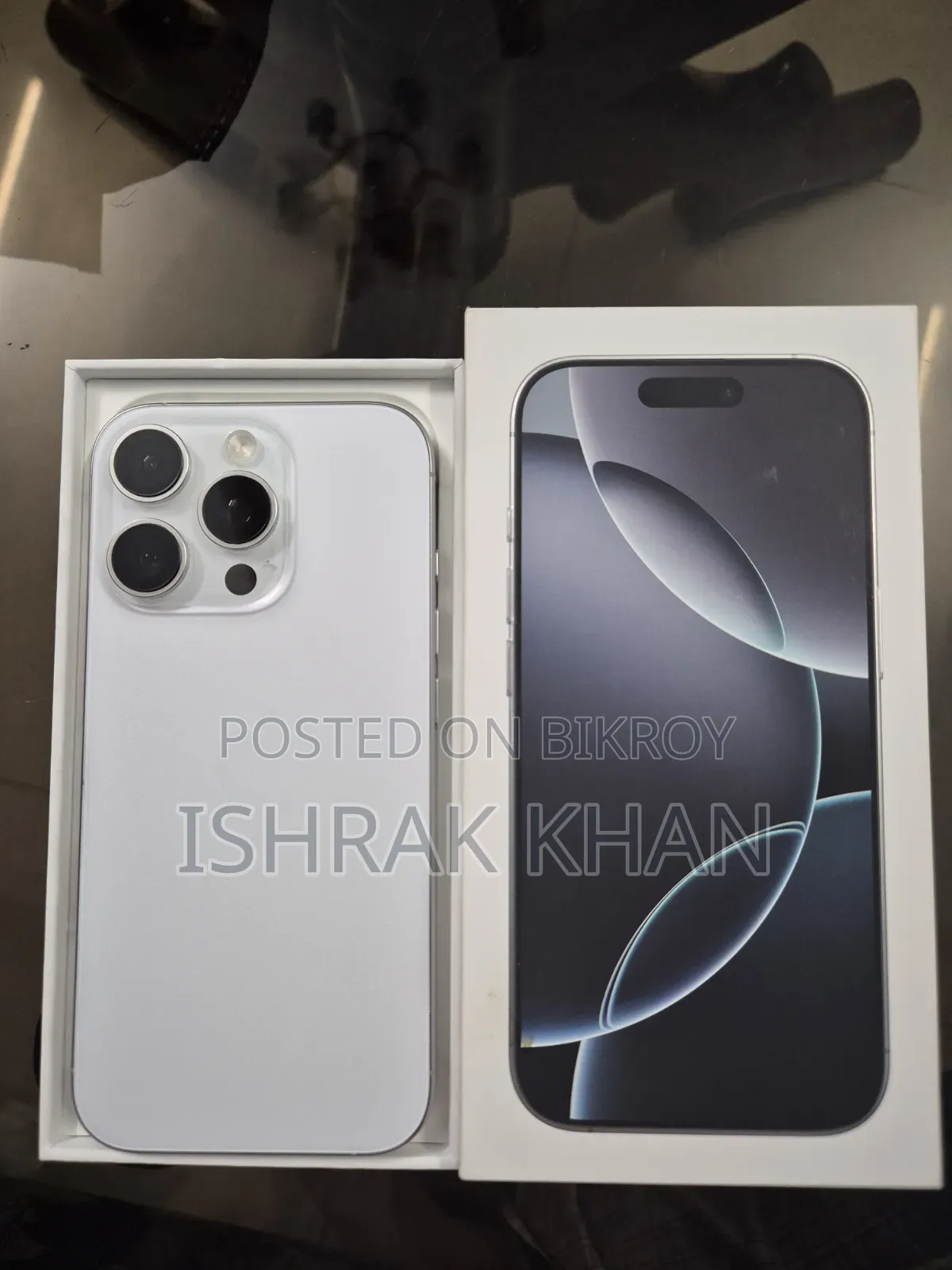 অ্যাপল আইফোন ১৬ প্রো ১২৮ জিবি হোয়াইট