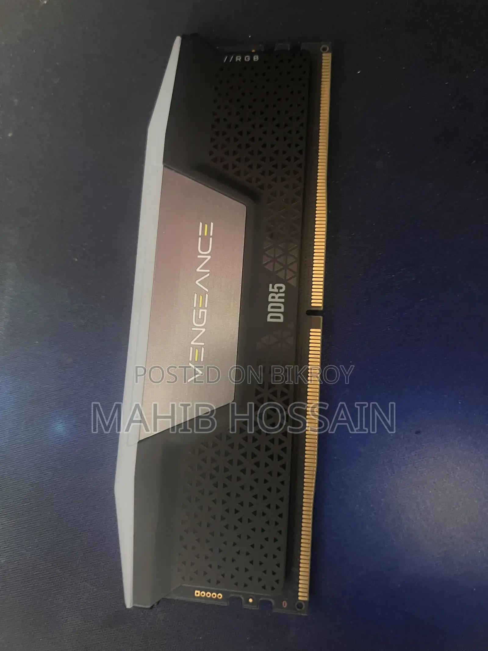 Corsair VENGEANCE RGB 16GB DDR5 6000MHz ডেস্কটপ র‍্যাম (আজীবন ওয়ারেন্টি)