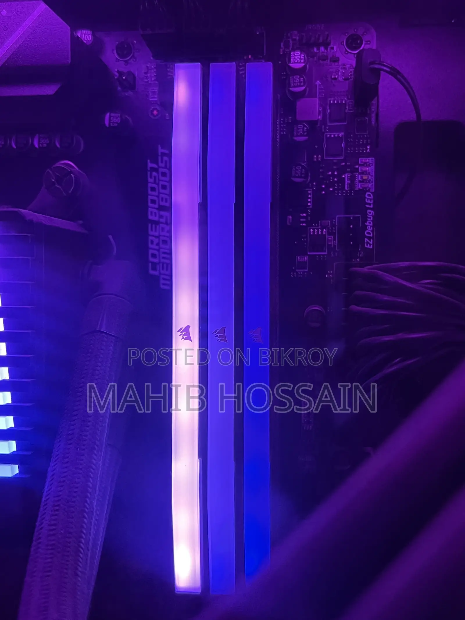 Corsair VENGEANCE RGB 16GB DDR5 6000MHz ডেস্কটপ র‍্যাম (আজীবন ওয়ারেন্টি)