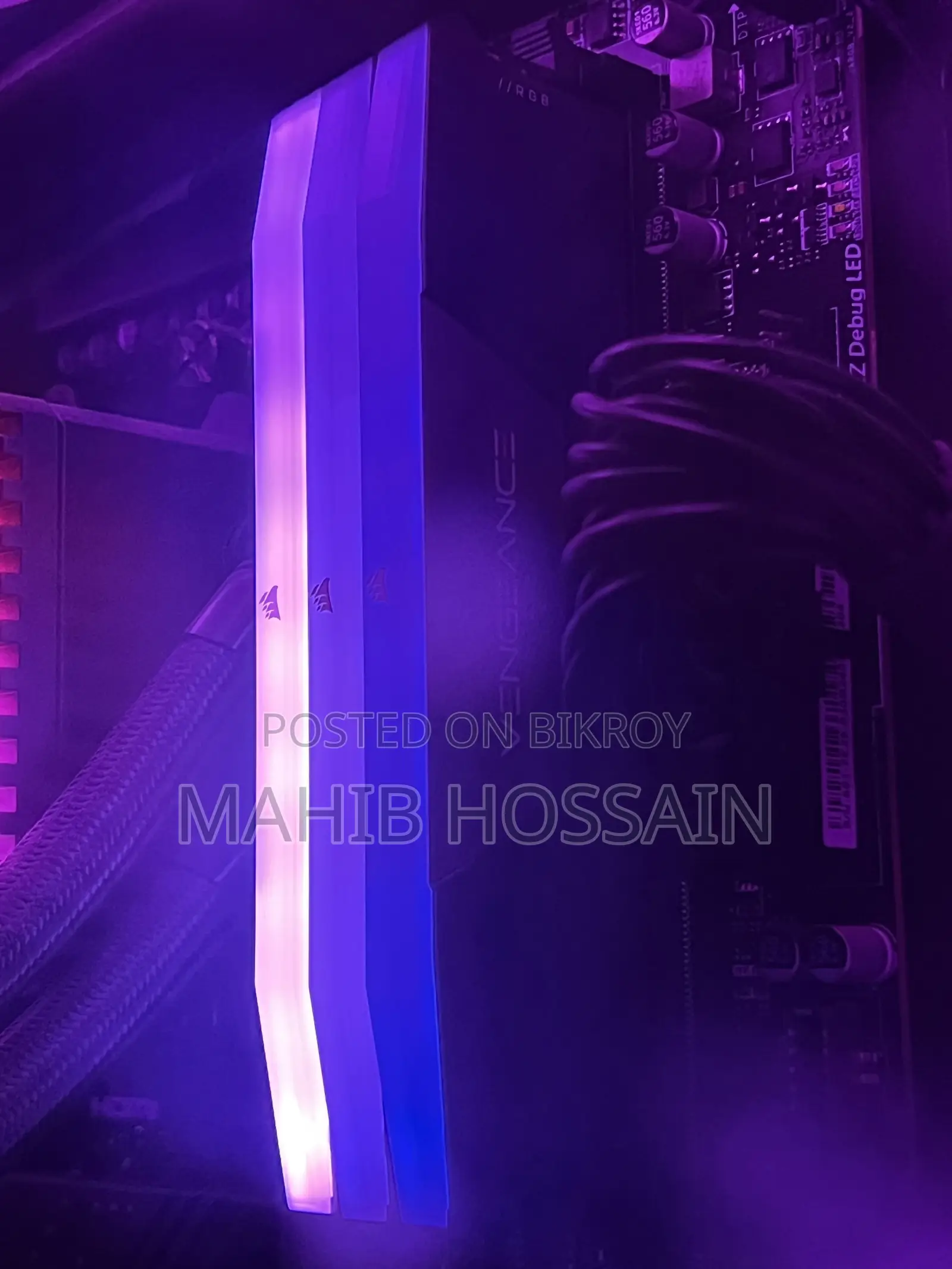 Corsair VENGEANCE RGB 16GB DDR5 6000MHz ডেস্কটপ র‍্যাম (আজীবন ওয়ারেন্টি)