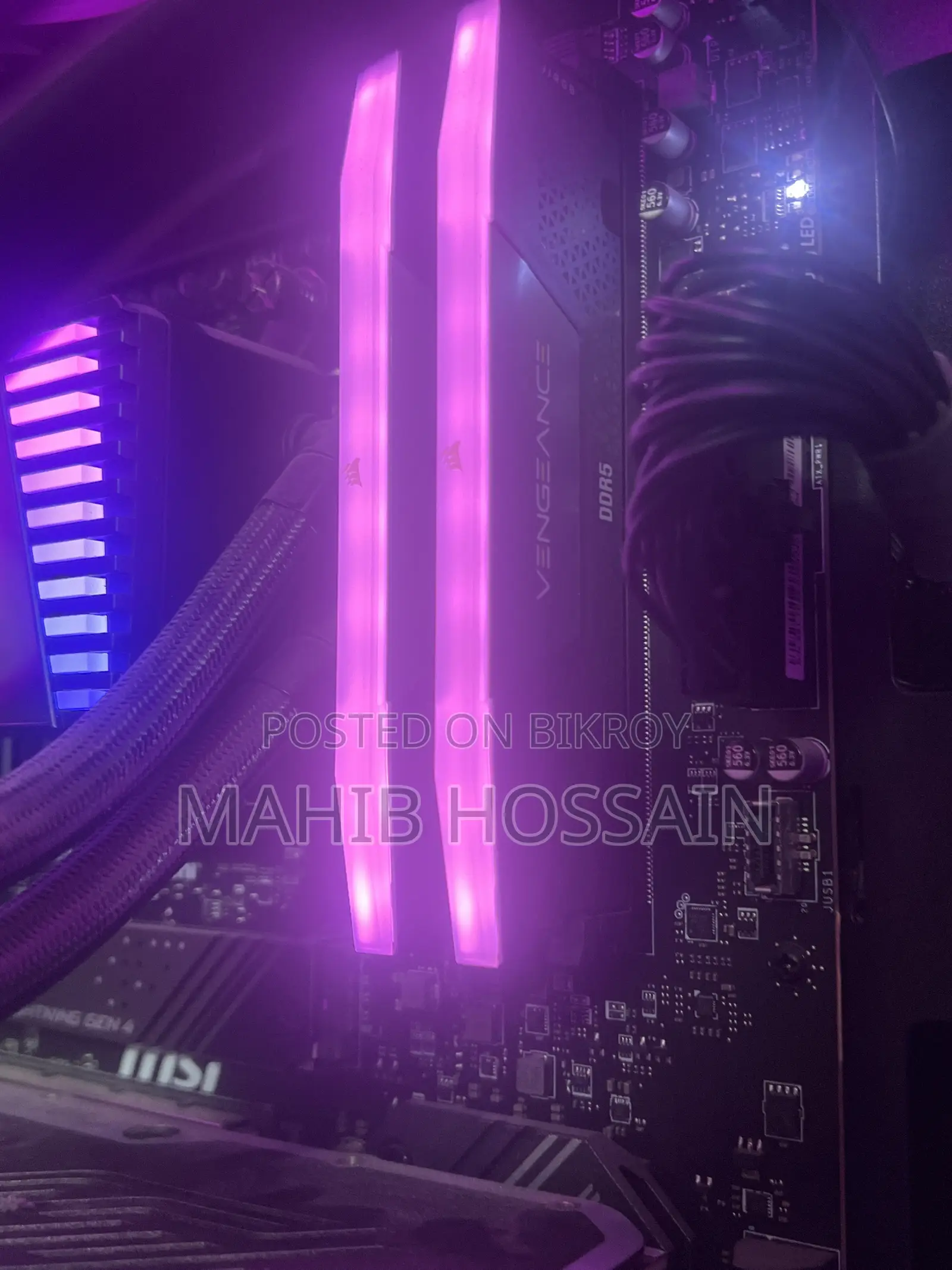 Corsair VENGEANCE RGB 16GB DDR5 6000MHz ডেস্কটপ র‍্যাম (আজীবন ওয়ারেন্টি)