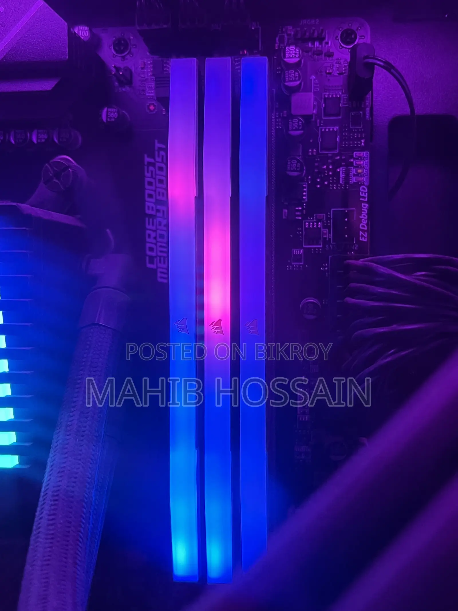 Corsair VENGEANCE RGB 16GB DDR5 6000MHz ডেস্কটপ র‍্যাম (আজীবন ওয়ারেন্টি)
