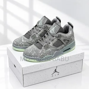 KAWS X Air Jordan 4 Retro "Cool Grey"(JD004) Sneakers
