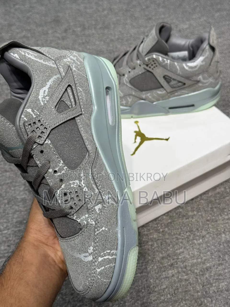 KAWS X Air Jordan 4 Retro "Cool Grey"(JD004) Sneakers