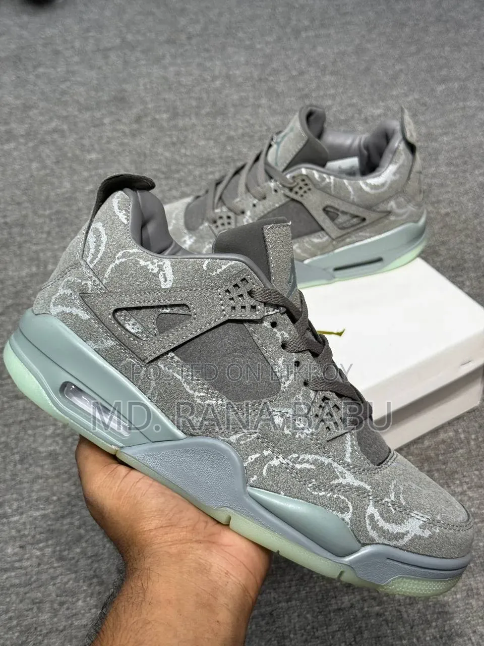 KAWS X Air Jordan 4 Retro "Cool Grey"(JD004) Sneakers