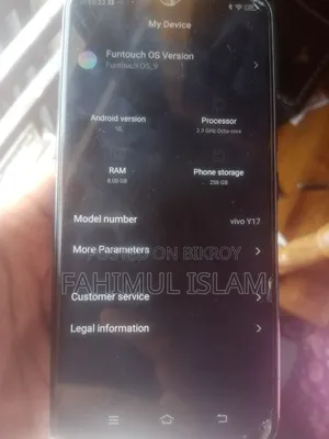 Vivo Y17 256 GB Blue