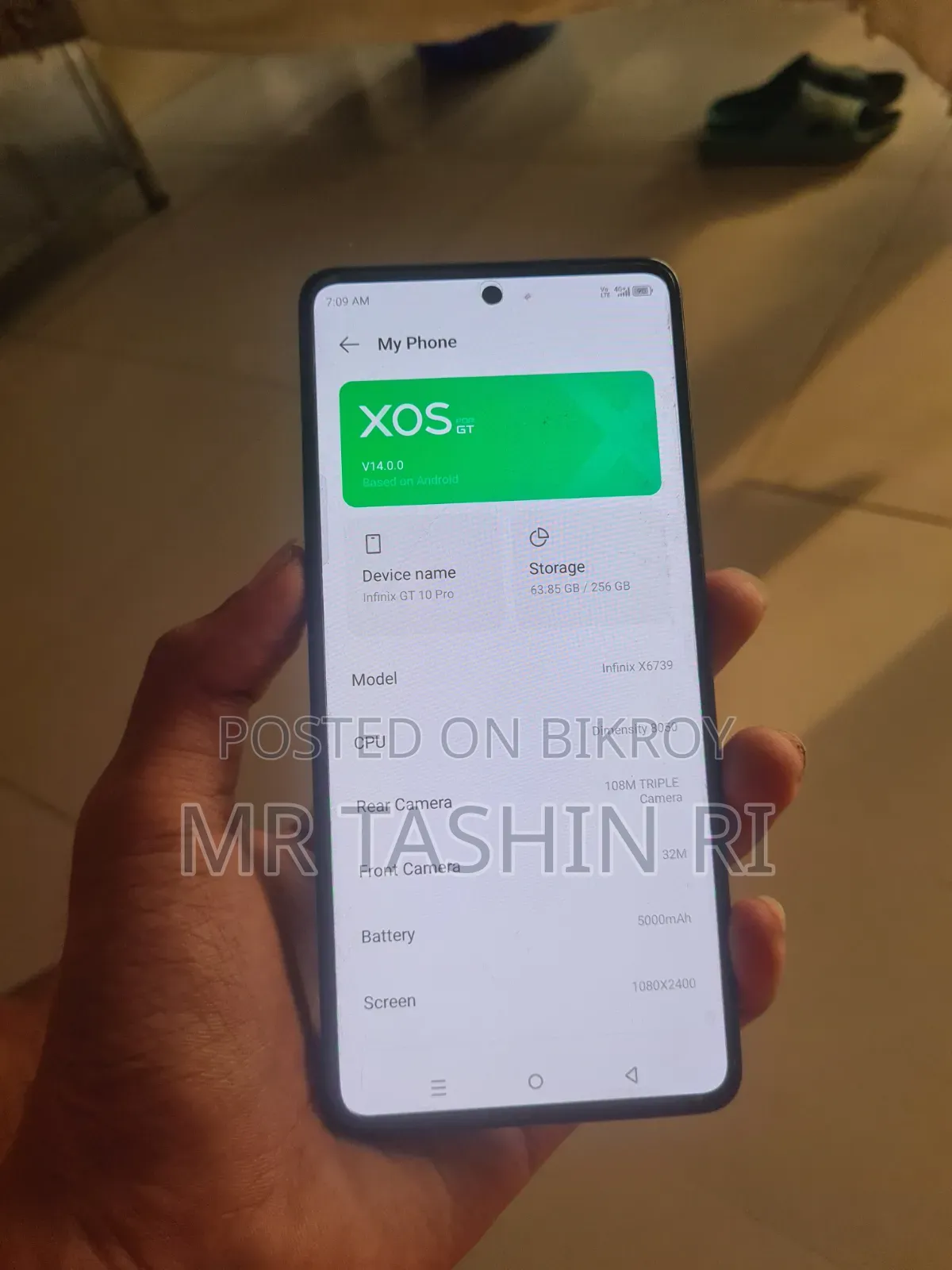 ইনফিনিক্স জিটি ১০ প্রো ২৫৬ জিবি কালো