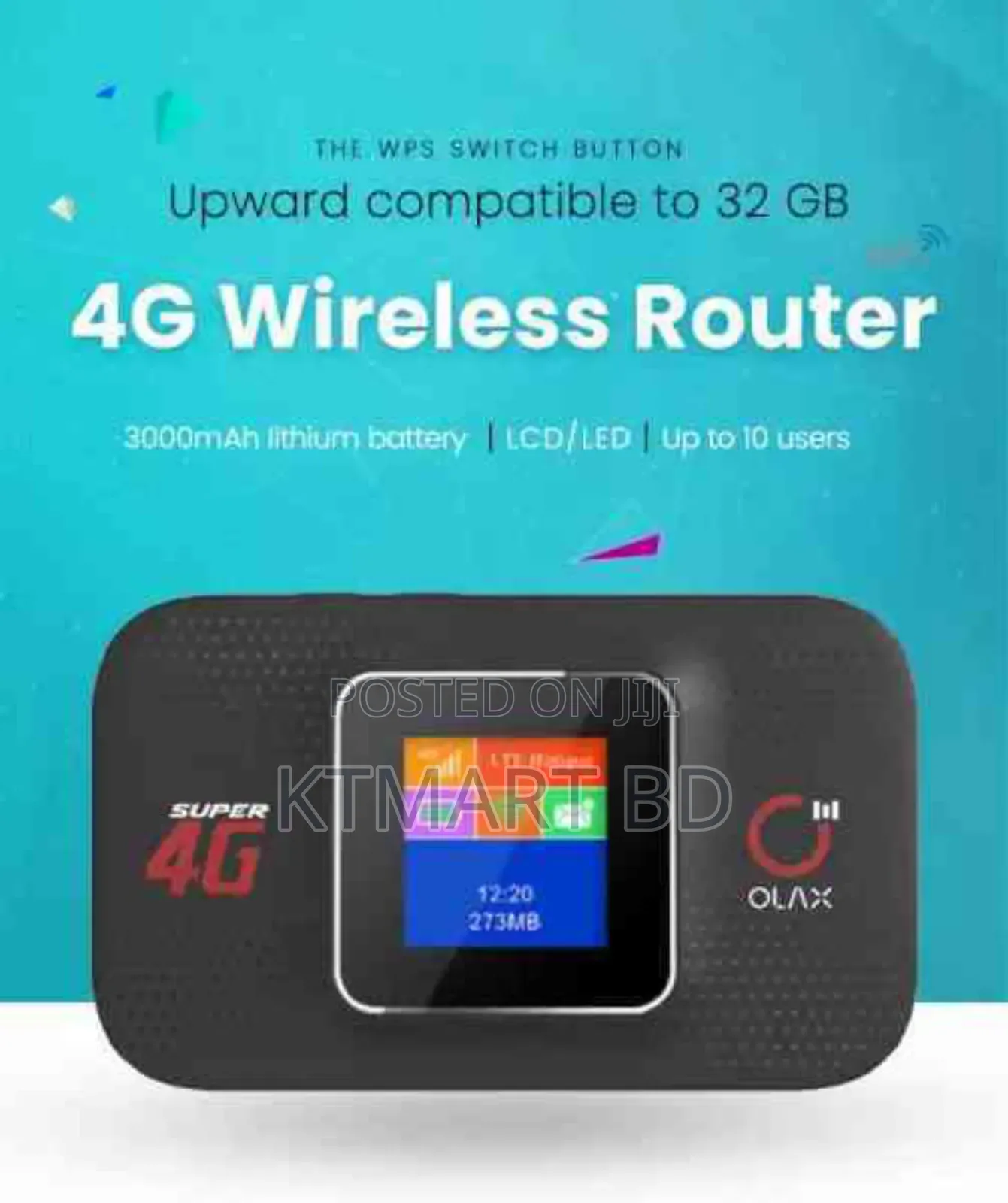 Olax Mf982 4G LTE Pocket Router 300mbps