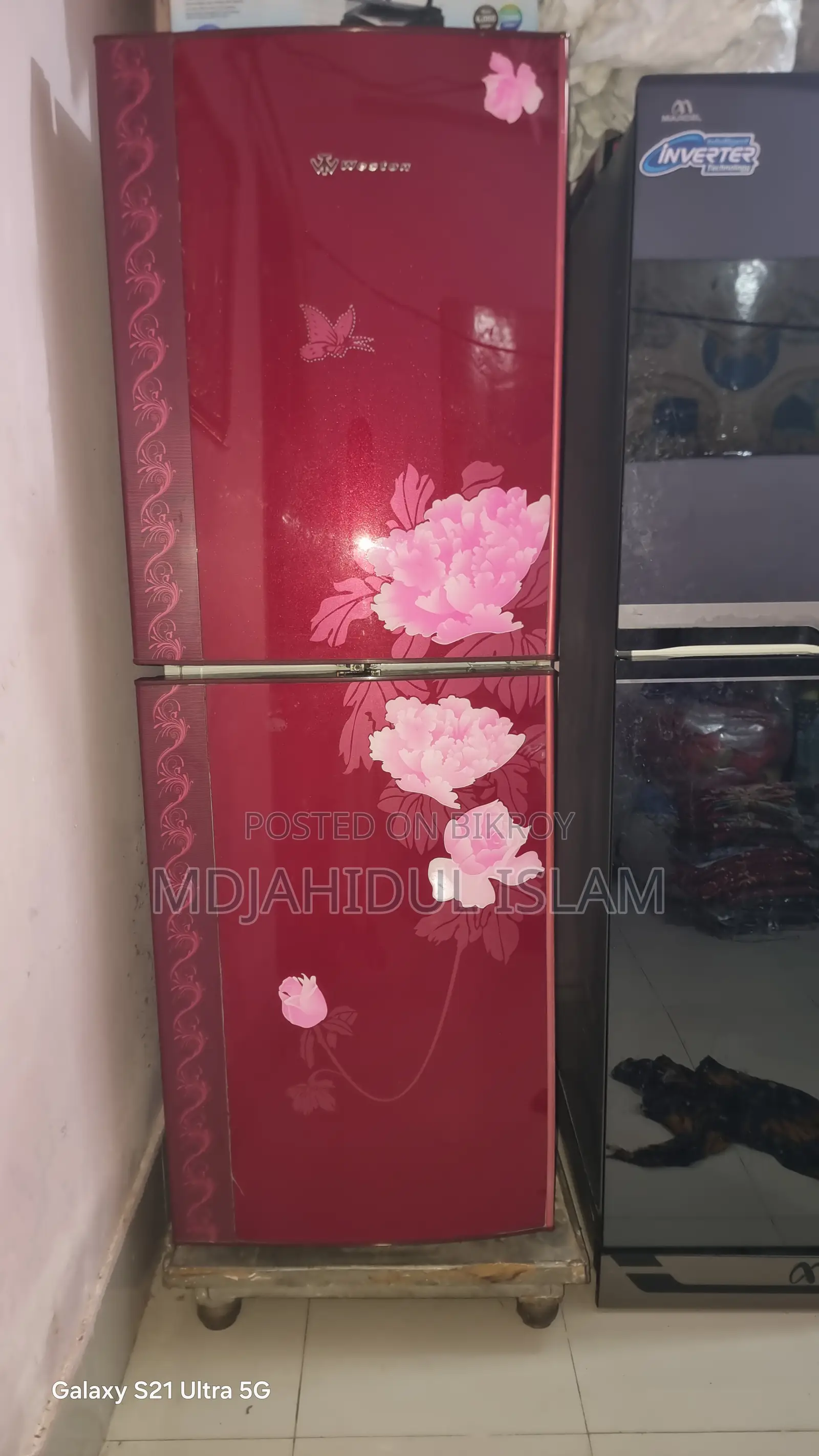 ওয়েস্টার্ন ফ্রিজ ডাবল ডোর (স্টপভোল্টেজসহ ট্রলি)