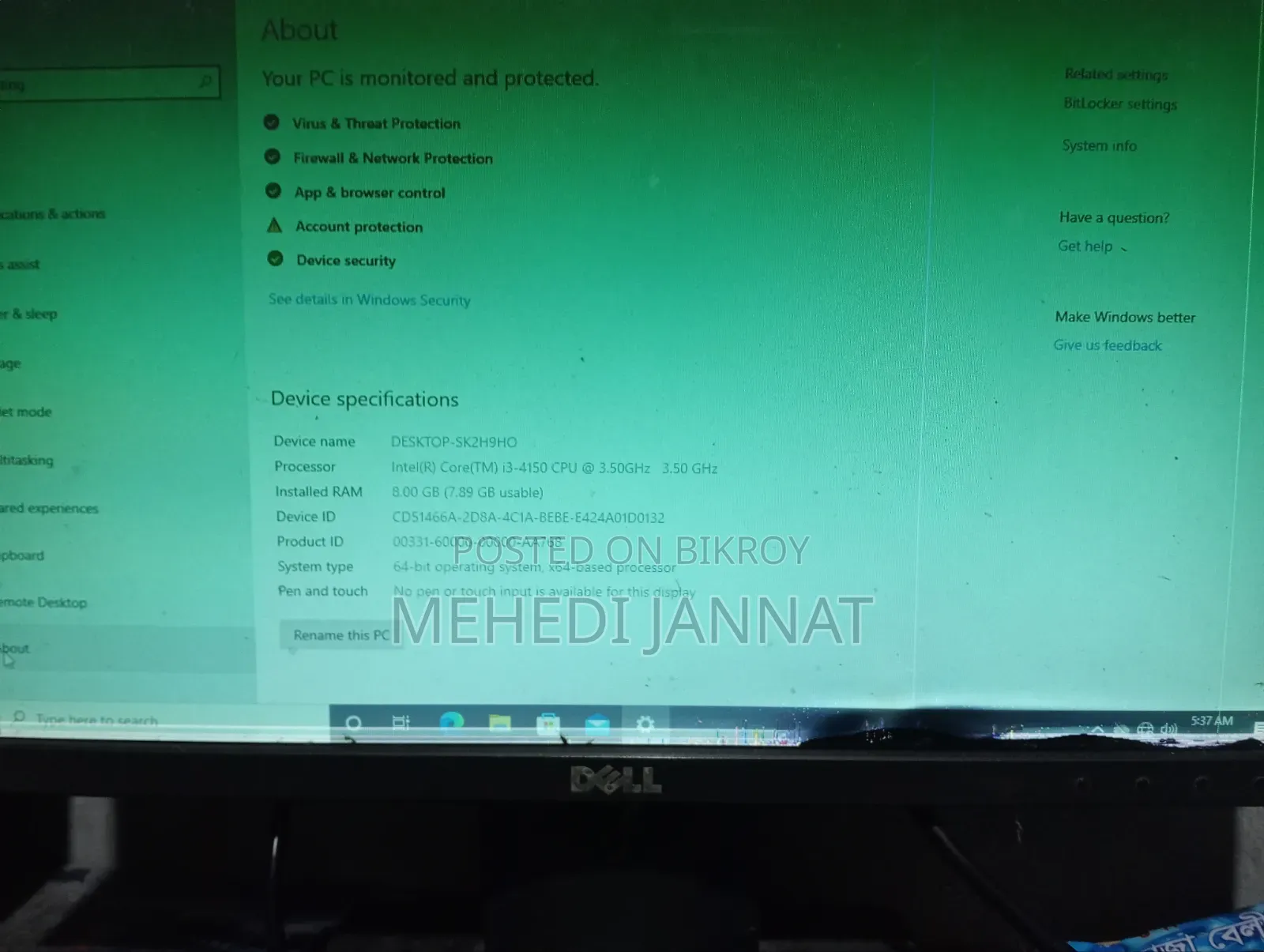 CyberpowerPC AMD Advantage Configurator 8GB Intel Core i3 HDD 128GB