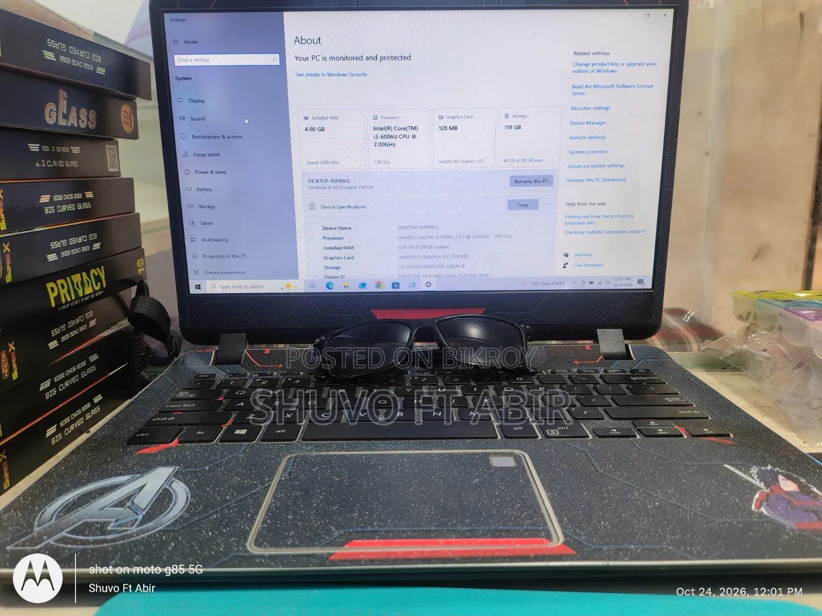 Laptop Asus Vivobook 14 4GB Intel Core i3 SSD 128GB