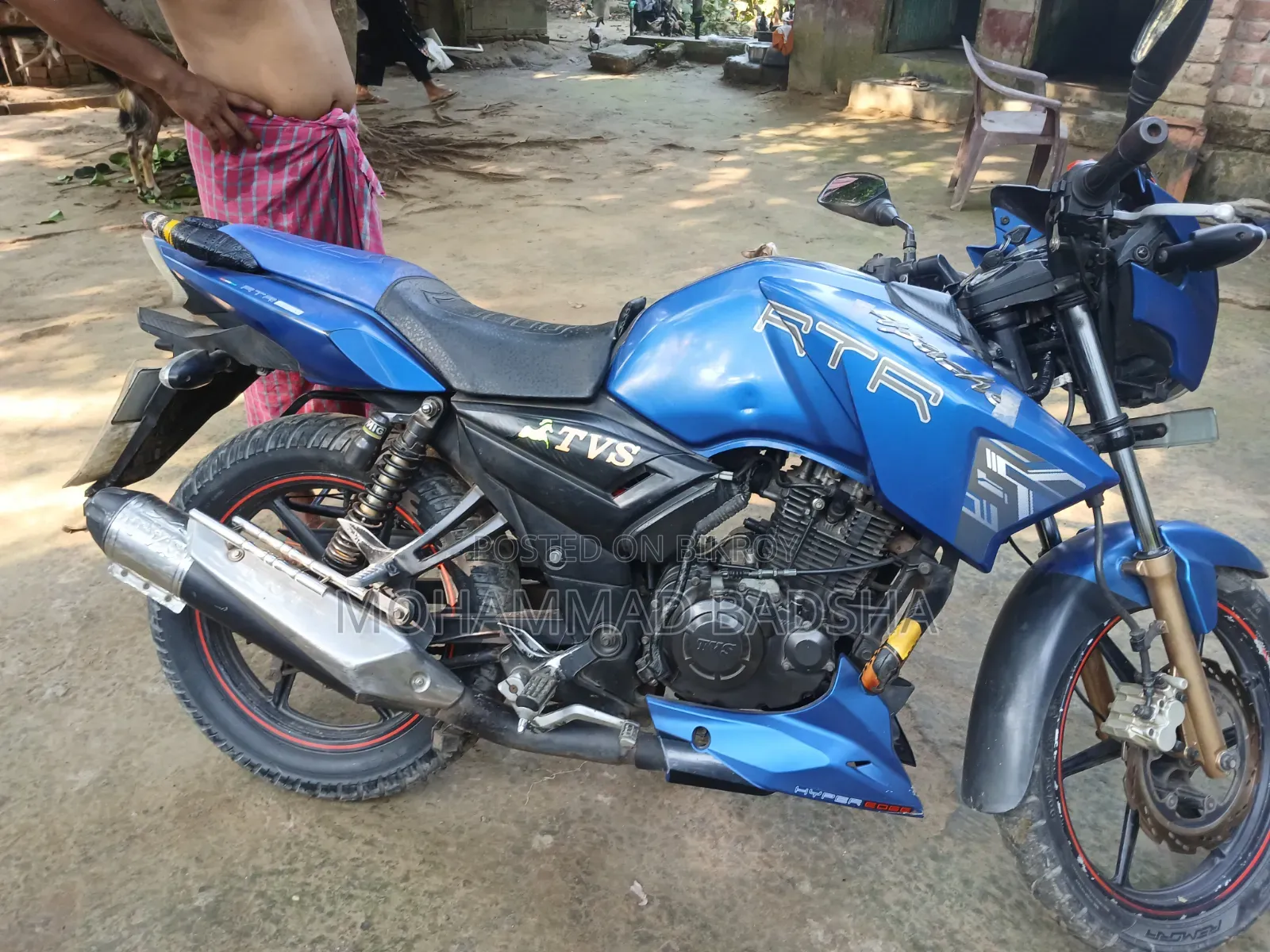 TVS Apache RTR 160 2V ABS 2018 Blue