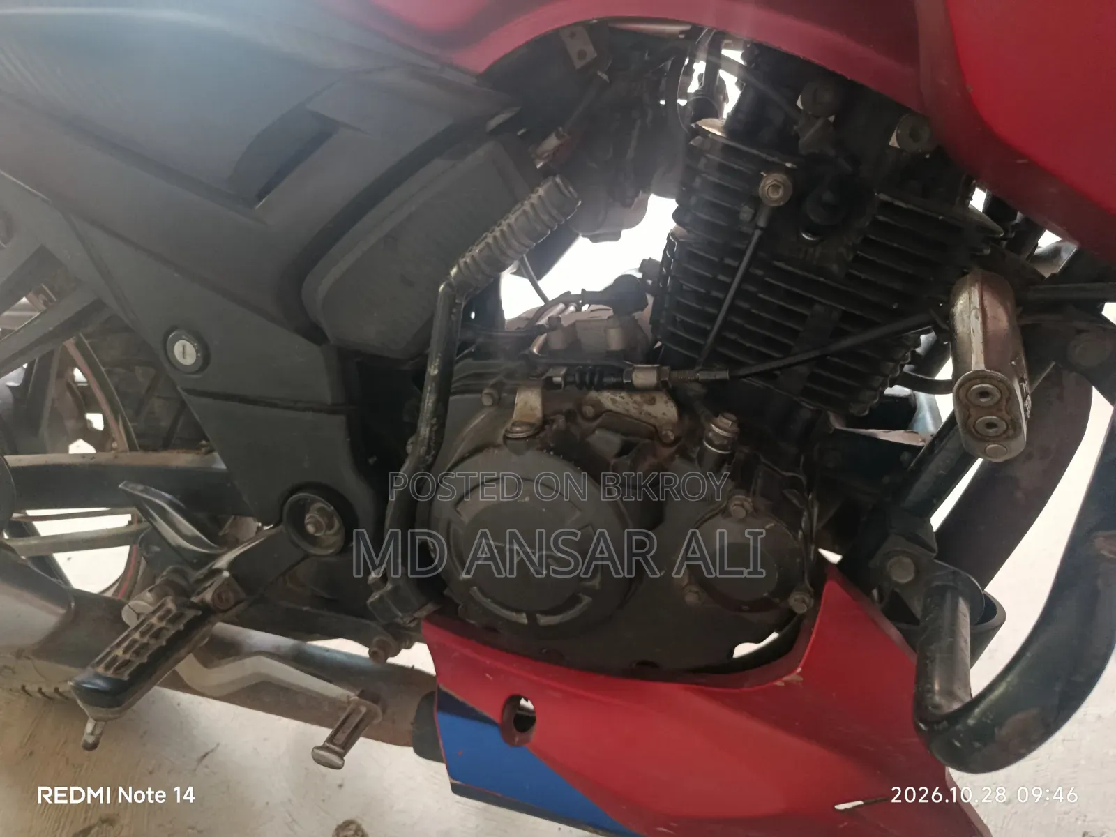 TVS Apache RTR 160 2V 2017 Red