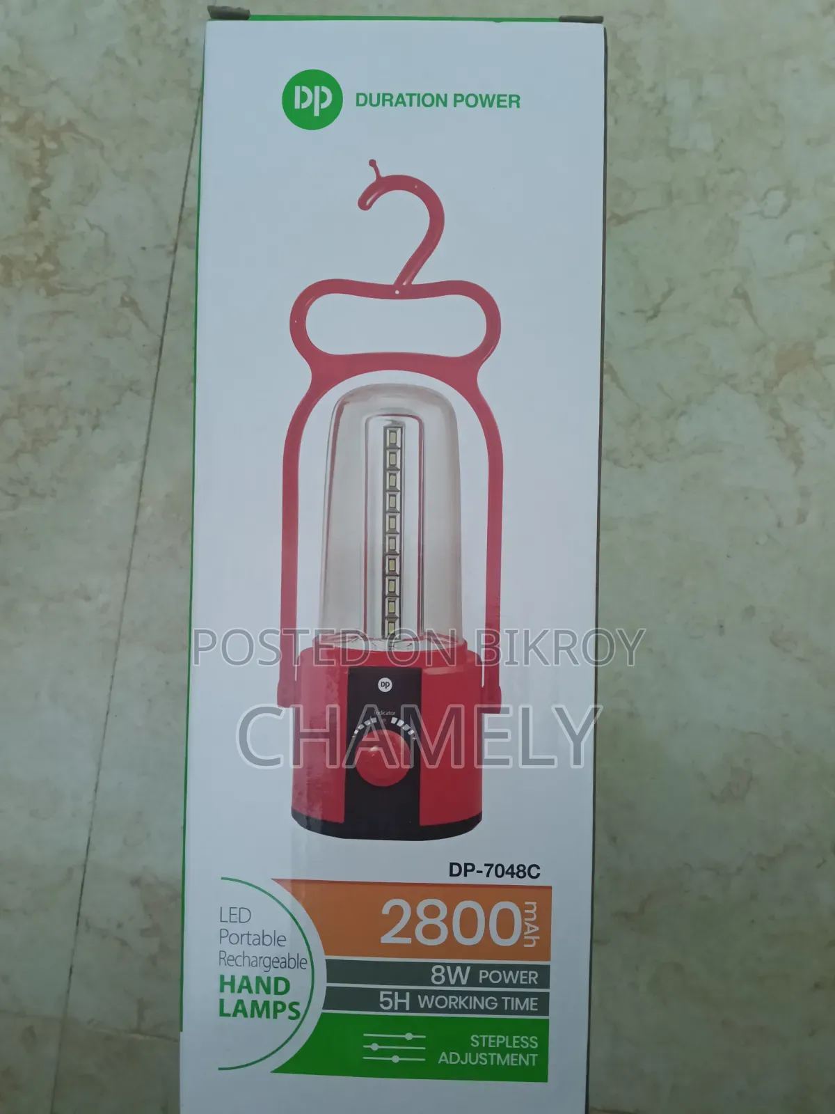 A Rechargeable Light will be sold