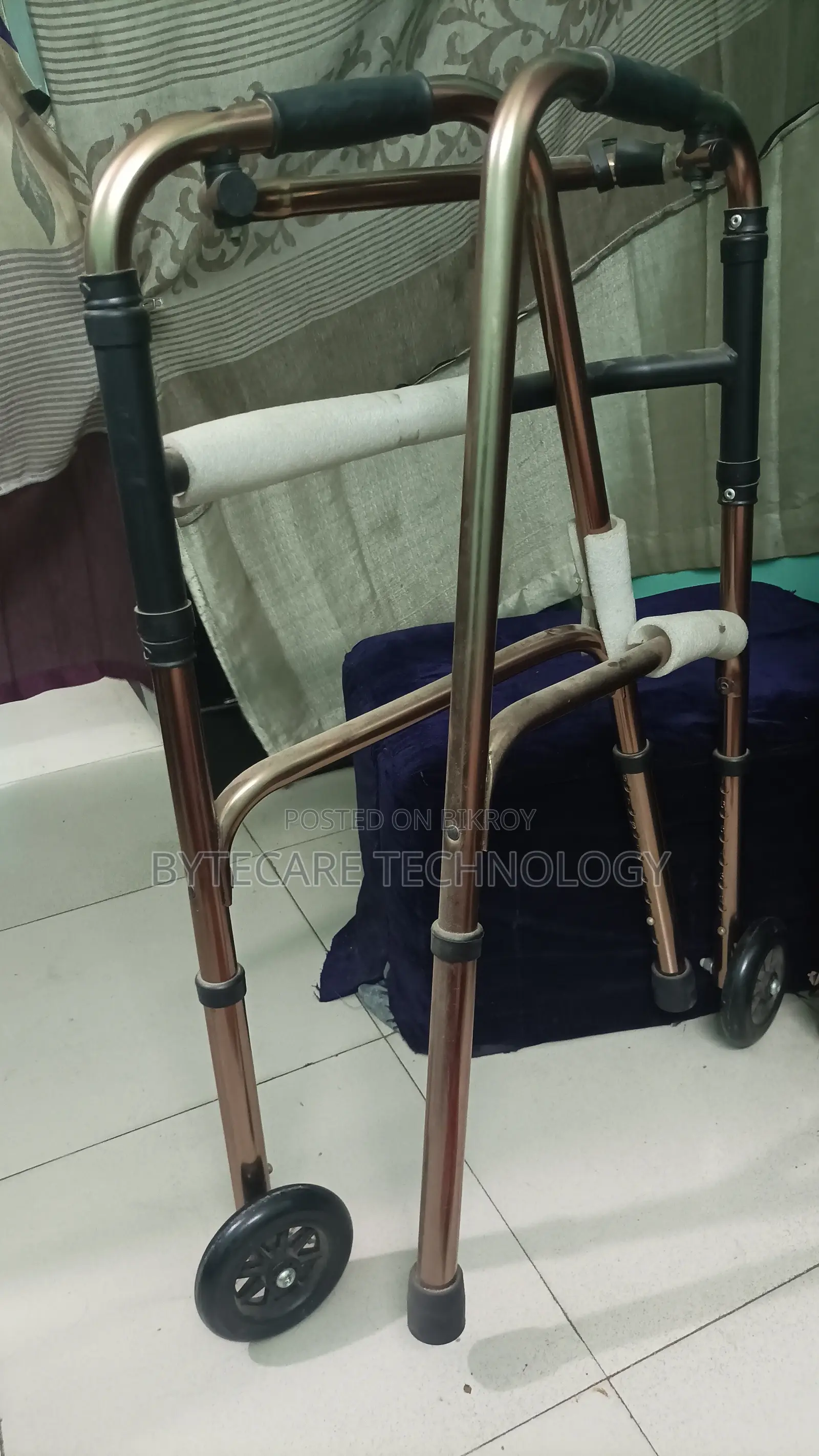 Folding Patient Walker With Wheels for sale