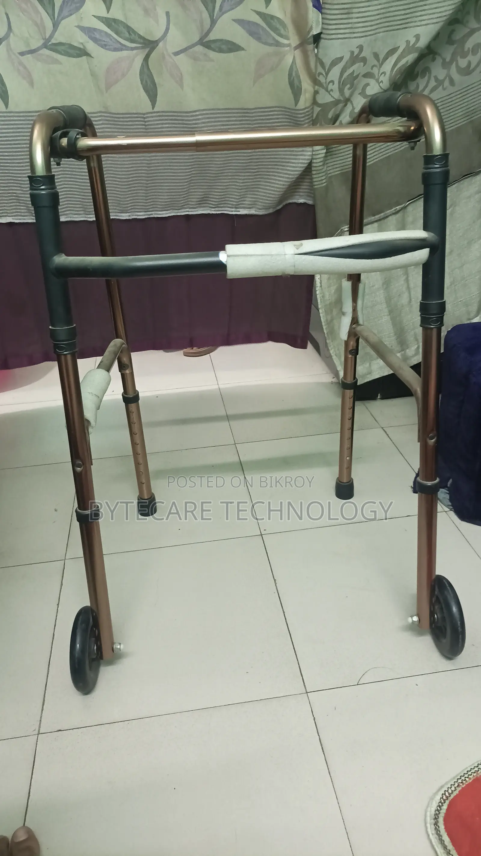 Folding Patient Walker With Wheels for sale