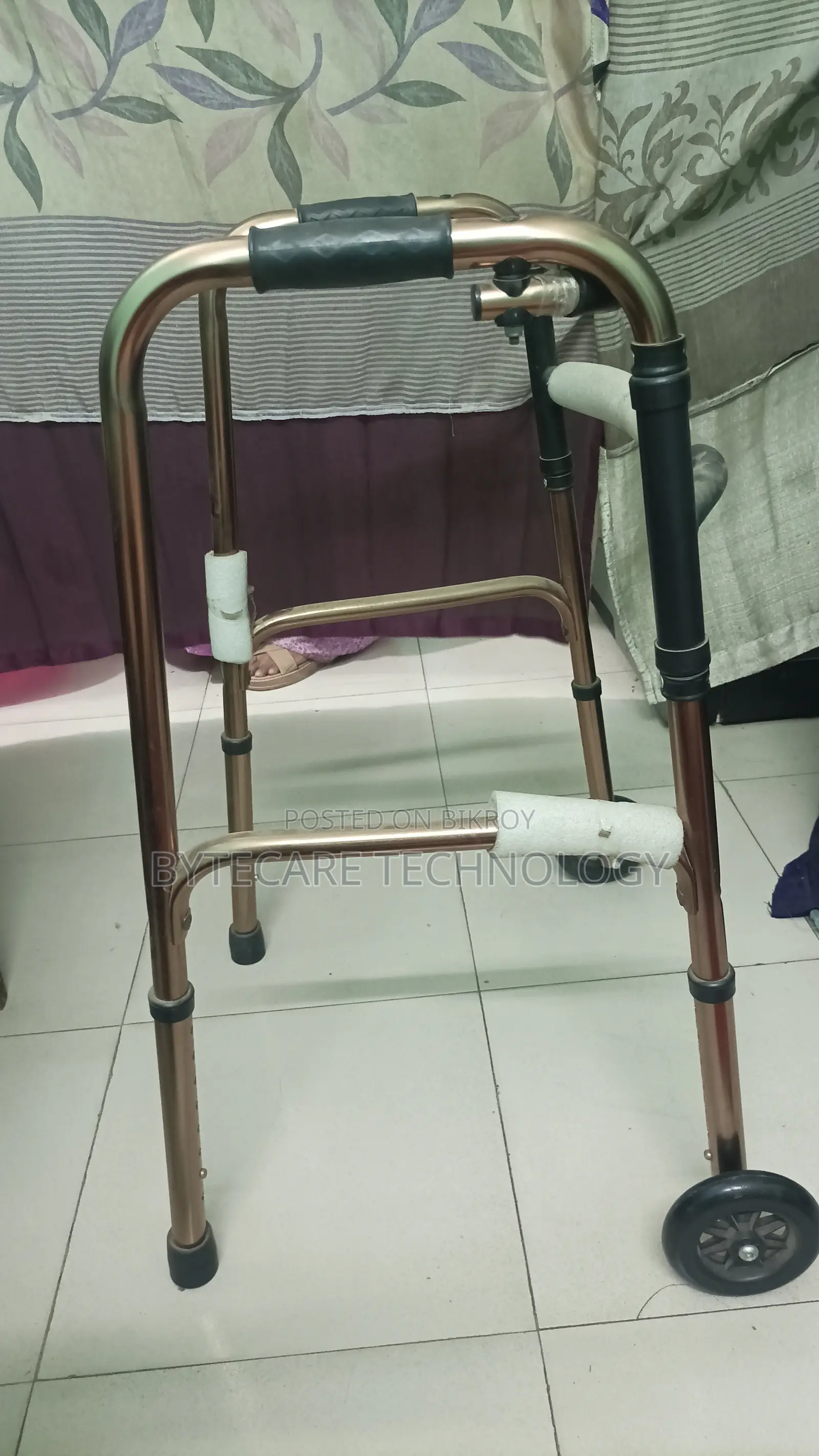 Folding Patient Walker With Wheels for sale