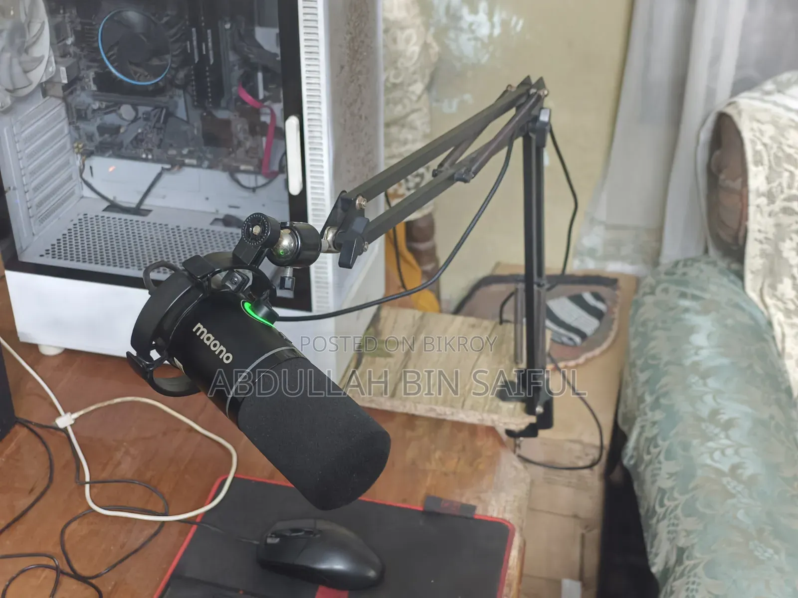 Maono PD200X Microphone + Mount Stand বিক্রি হবে