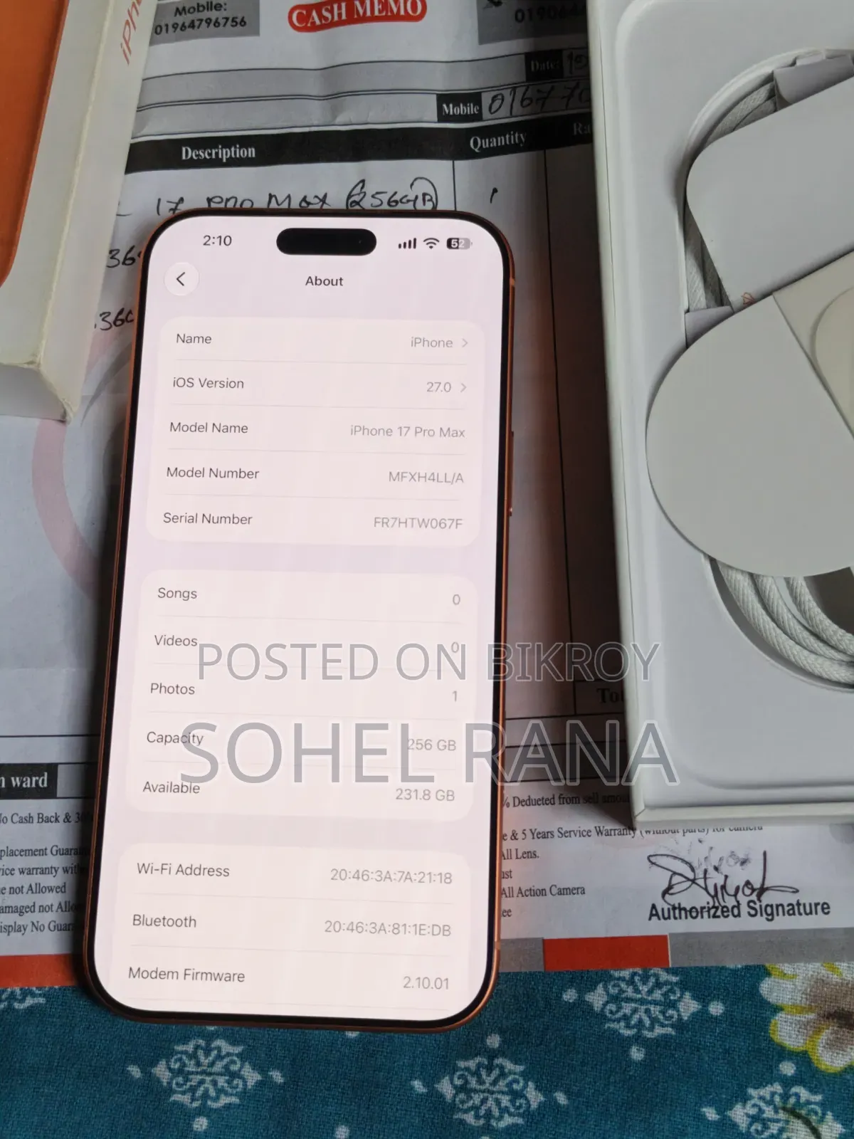 Apple iPhone 17 Pro Max 256 GB Orange